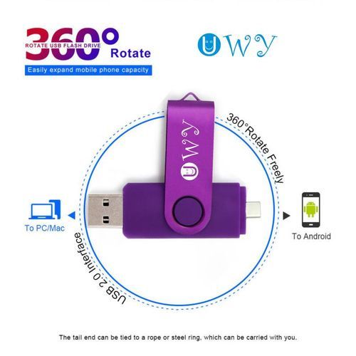 UWY Flash Disk 128G OTG Usb Flash Drive  Micro Otg & Type C