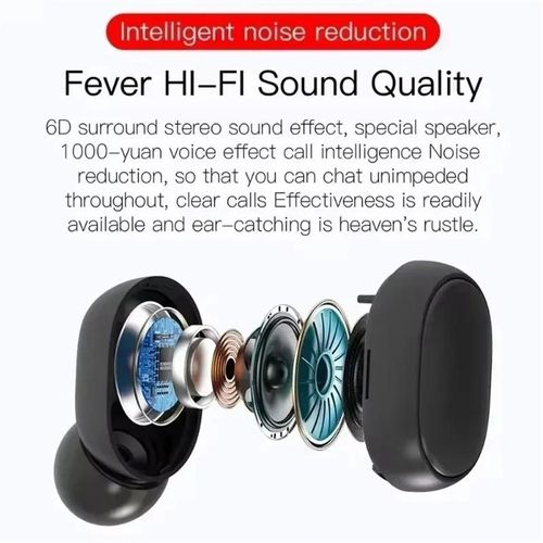 TWS E6s Bluetooth earphones wireless Bluetooth headset Noise Cancelling Headsets with microphone headphones for Xiaomi Redmi