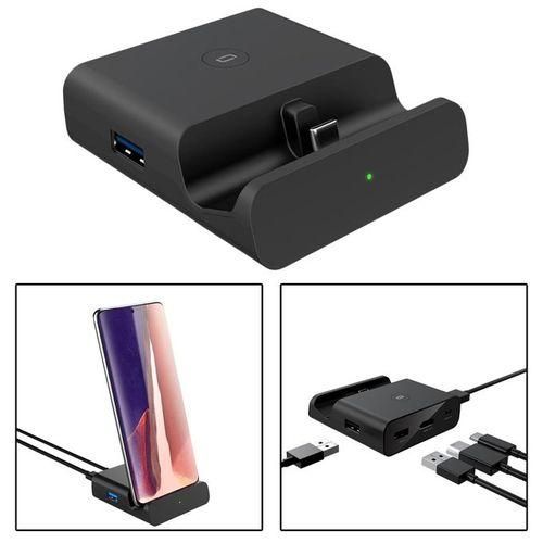 New Portable TV HDMI Converter Charging Dock Charger For Switch Black