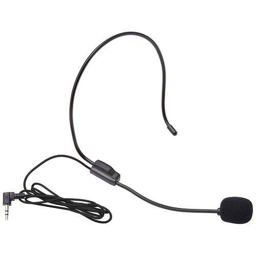 Portable 3.5mm Plug Headwear Microphone Voice Amplifier For
