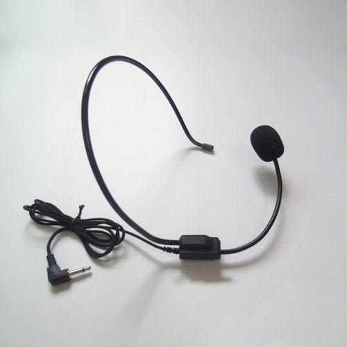 Portable 3.5mm Plug Headwear Microphone Voice Amplifier For