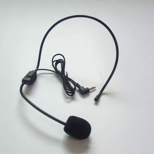 Portable 3.5mm Plug Headwear Microphone Voice Amplifier For