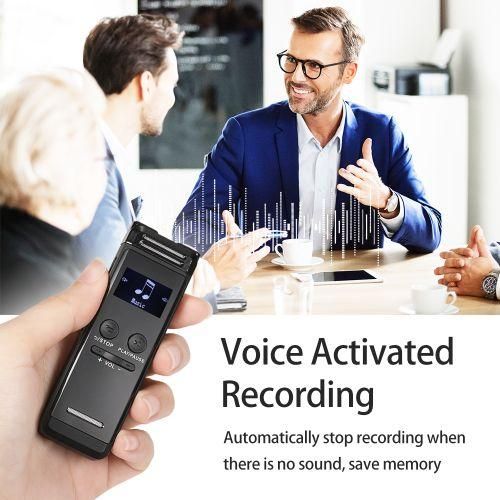 32G Digital Voice Recorder Activated Record Playback MP3