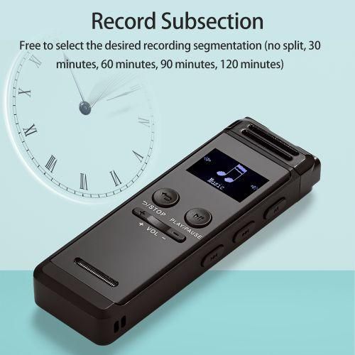 32G Digital Voice Recorder Activated Record Playback MP3