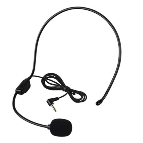 Upgraded Wired Microphone Headset 3.5mm Tour Guides Headset Microphone Amplifier for Teachers Coaches NO5293