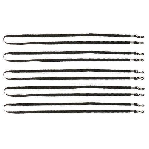 5 Pieces Eye Glasses Lanyard Neck Cord Sports Sunglasses Chain Black
