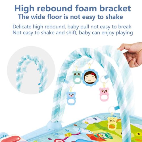 Musical Baby Gyms Play Mats Musical Activity Mat with Hanging Baby Toys for Boy or Girl Newborn Gifts NO5146