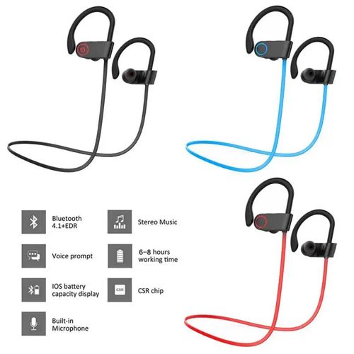 New Wireless Earphone Bluetooth 5.0 Waterproof Sports Headset Earphone Sound Magnetic Neckband Headset Sports Ear-hook Headphone