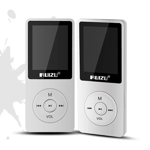 【英文版】RUIZU/锐族X02运动MP3播放器 无损录音带屏随身听英语 黑色 8GB