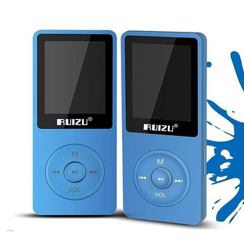 【英文版】RUIZU/锐族X02运动MP3播放器 无损录音带屏随身听英语 黑色 8GB