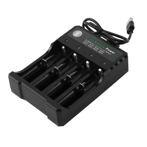 Rechargeable 4Slot Battery Charger LiIon Usb Smart Fast Charger For 18350 18500 18650 Battery Aaa LiIon Battery