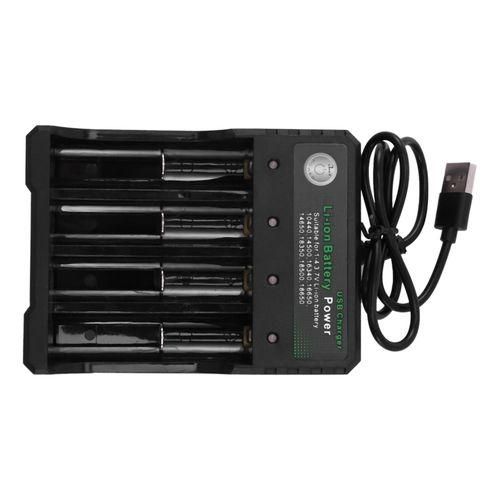 Rechargeable 4Slot Battery Charger LiIon Usb Smart Fast Charger For 18350 18500 18650 Battery Aaa LiIon Battery