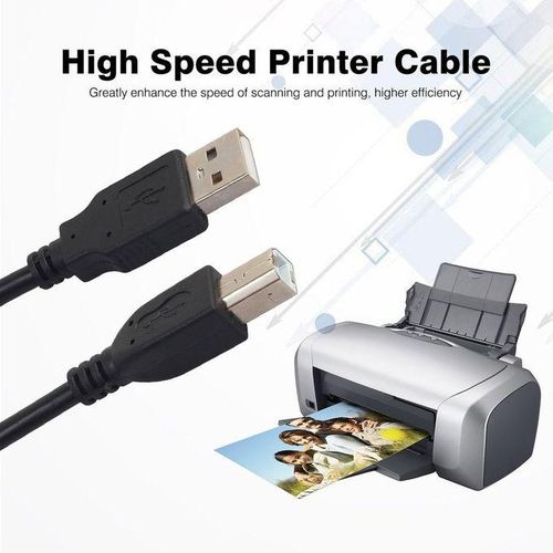 2.0 Usb Printer Cable -  Black