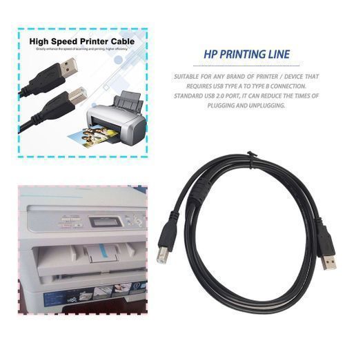 2.0 Usb Printer Cable -  Black