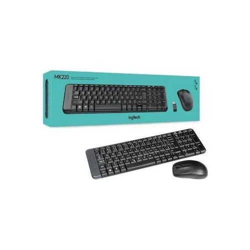 Logitech MK220 Wireless Keyboard & Mouse Combo - Black
