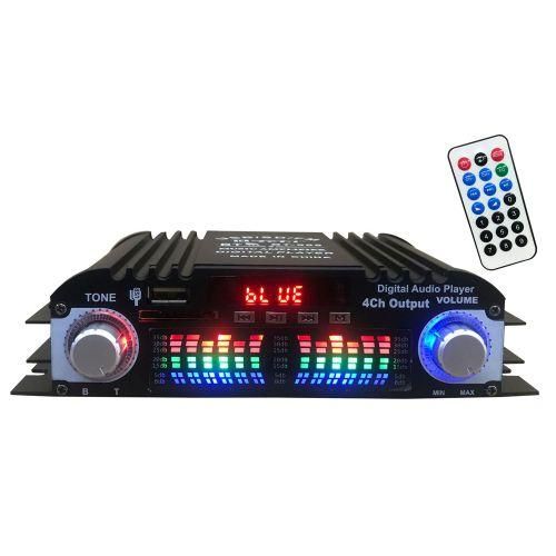 Car BT5.0 Audio  Amplifier 4 Channel Home Theater Stereo