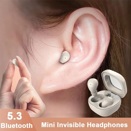 Mini Invisible Bluetooth Headphones 5.3 Earphones Wireless Heasets Stereo Noise Reduction For iphone Xiaomi