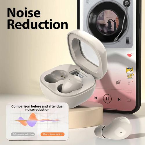 Mini Invisible Bluetooth Headphones 5.3 Earphones Wireless Heasets Stereo Noise Reduction For iphone Xiaomi
