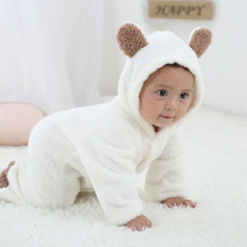 Newborn Hooded Romper Jumpsuit Comfortable to Wear with Cute Animal Design for Birthday Gifts New Year's Gifts