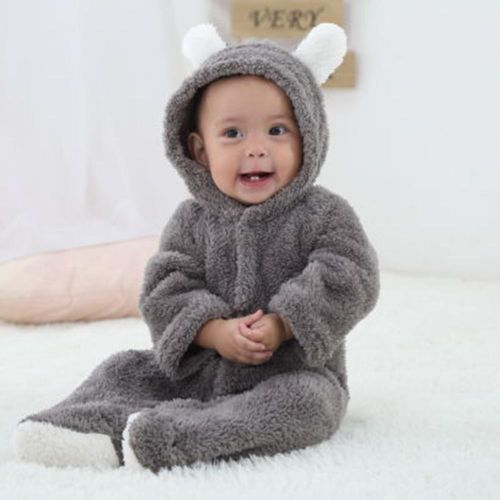 Newborn Hooded Romper Jumpsuit Comfortable to Wear with Cute Animal Design for Birthday Gifts New Year's Gifts