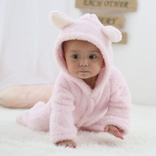 Newborn Hooded Romper Jumpsuit Comfortable to Wear with Cute Animal Design for Birthday Gifts New Year's Gifts