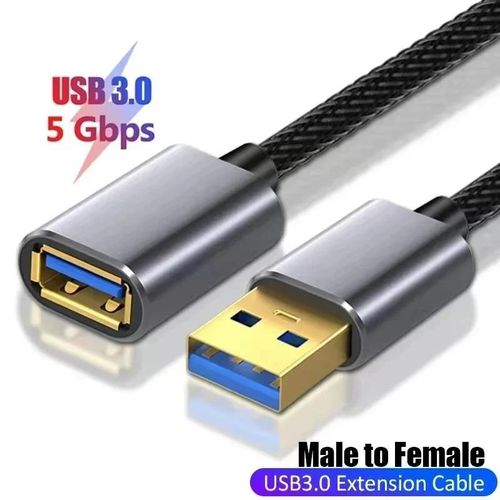 Male And Female Usb Extension Cable Usb 3.0 Mobile Charging Cable Suitable For Smart s, Tvs, Ps4, And Usb Extension Cables
