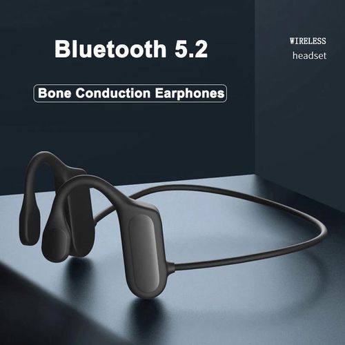 Wireless Bone Conduction Bluetooth Headphones 5.2 Earphones 360 Bend Arbitrarily Noise Reduction Headset Ear Hook