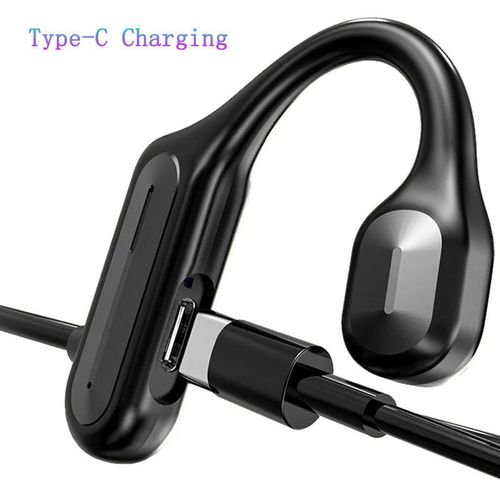 Wireless Bone Conduction Bluetooth Headphones 5.2 Earphones 360 Bend Arbitrarily Noise Reduction Headset Ear Hook