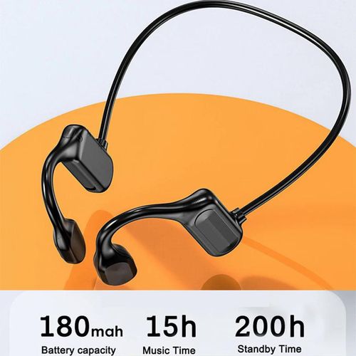 Wireless Bone Conduction Bluetooth Headphones 5.2 Earphones 360 Bend Arbitrarily Noise Reduction Headset Ear Hook