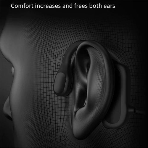 Wireless Bone Conduction Bluetooth Headphones 5.2 Earphones 360 Bend Arbitrarily Noise Reduction Headset Ear Hook