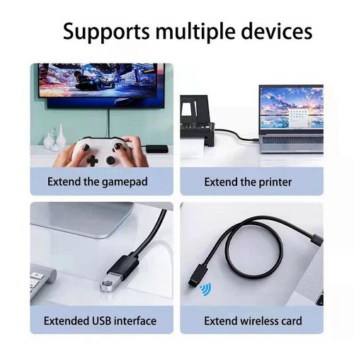 USB Extension Cable USB 2.0 Extension Cable Men To Women Data Sync Cable Suitable Data Dord for PC TV USB Mobile Hard Disk