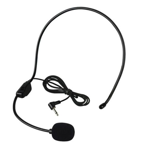 Upgraded Wired Microphone Headset 3.5mm Tour Guides Headset Microphone Amplifier for Teachers Coaches,Default NO5308