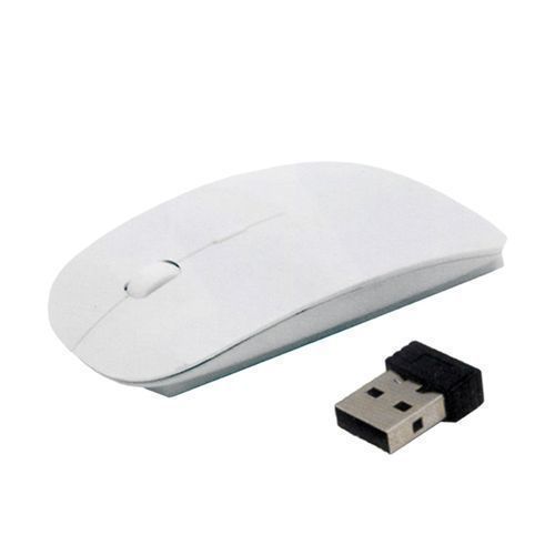 Wireless With USB Receiver  Mouse - White