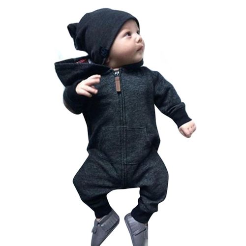 Children Kids Hoodie Long Sleeve Jumpsuit Zipper Hooded Clothes Fashion Clothing New,80cm NO5114