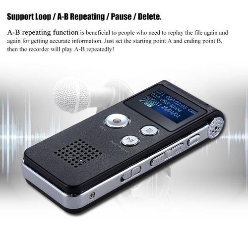8GB Intelligent Digital Audio Voice Phone Recorder