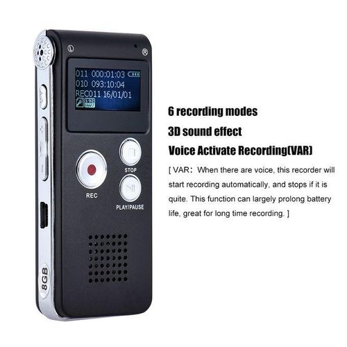 8GB Intelligent Digital Audio Voice Phone Recorder