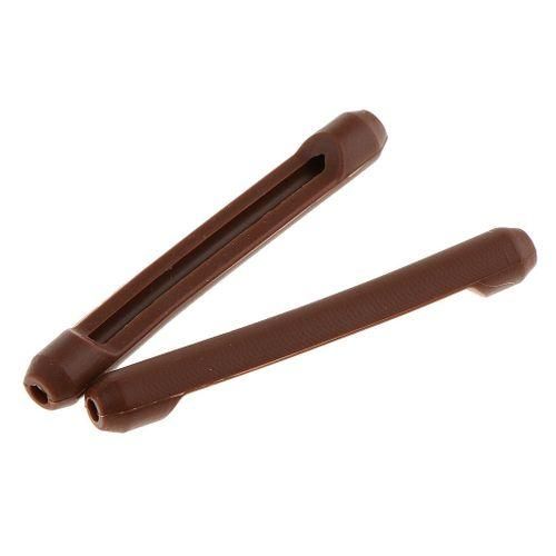 10 Pieces Silicone Anti Slip Ear Hook Pads For Eyeglasses Handle Brown