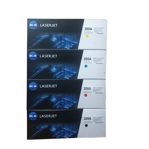 Del.uk 205A Toner Cartridge Multipack (CF530/1/2/3A Laser Toner)-Black, Cyan, Magenta, Yellow