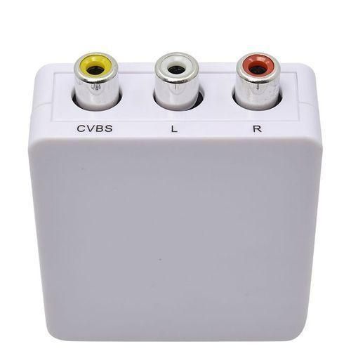 AV to HDMI Mini AV2 HDMI Video Converter HD 720P 1080P White
