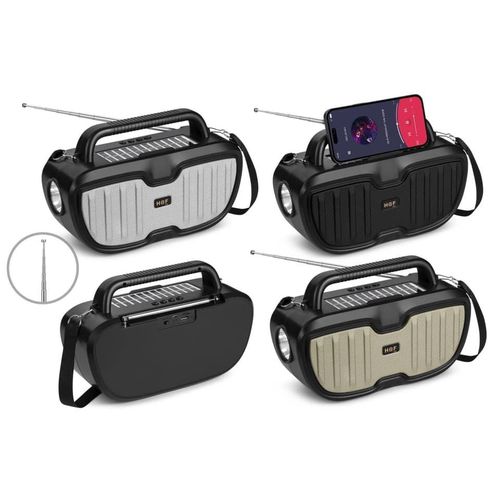 Bluetooth Speaker With Clear Sound Solar Panel - multicolour