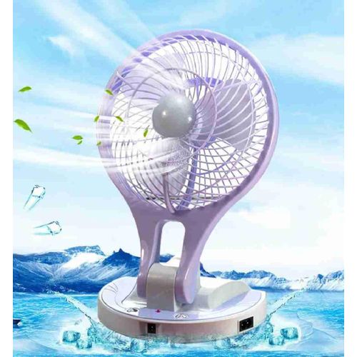 USB Rechargeable Portable Mini Fan With LED LIgh