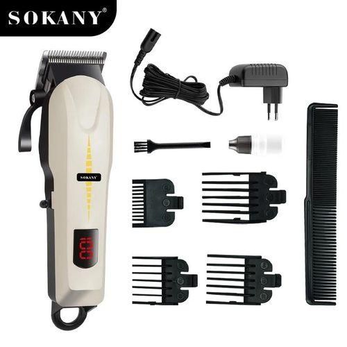 Sokany Rechargeable Cordless Shaving Machine With Battery Indicator - multicolour