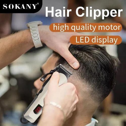 Sokany Rechargeable Cordless Shaving Machine With Battery Indicator - multicolour