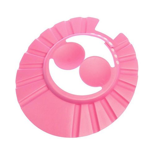 Babyshowercap 3 Colors New Adjustable Baby Kids Shampoo Bath Bathing Shower Cap Hat With Ear Wash Hair Shield  HS-WLL-0615,Red NO5116