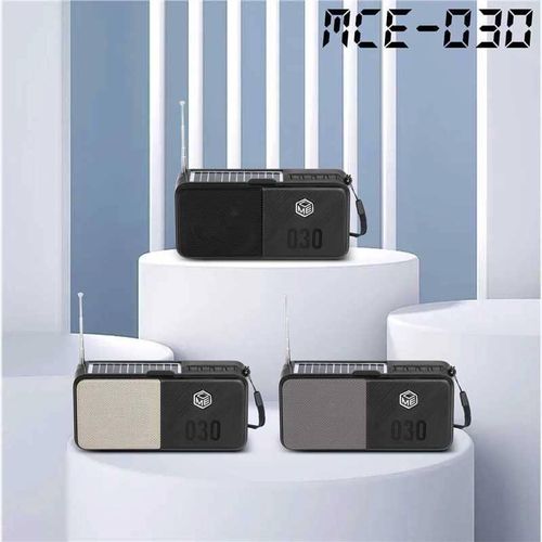 Portable speaker Royal MCE-030, Bluetooth, Solar panel, Flashlight, FM radio, multicolour