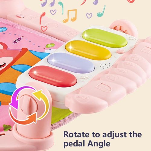 Musical Baby Gyms Play Mats Musical Activity Mat with Hanging Baby Toys for Boy or Girl Newborn Gifts NO5274