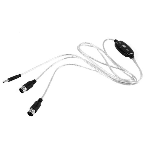 915 Generation USB IN-OUT MIDI Cable Converter PC to Music Keyboard Adapter
