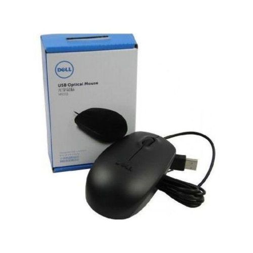 ADELLE DELL USB Wired 3-Button Optical Mouse - Black