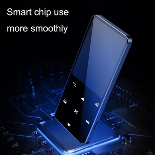 Bluetooth Mp3 Mp4 Player 8g Hifi Music Player Supports Card With Fm Alarm Clock Pedometer E-Book Built-In Speaker-Silver