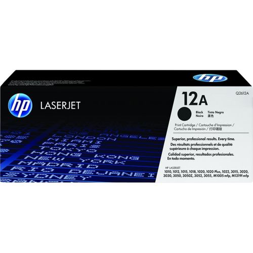 Hp 12A Black Original LaserJet Toner Cartridge